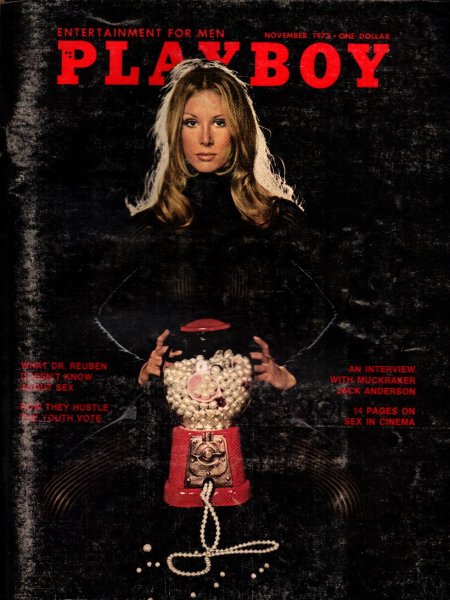 Playboy Magazine, November 1972, Pamela Rawlings, Leanna Sjooblom Centerfold, 25m-0414