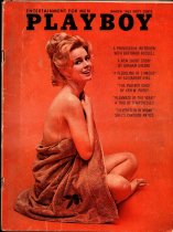 Playboy Magazine, March 1963, Cynthia Maddox Cover, Adrienne Moreau Centerfold, 25m-0072