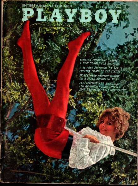 Playboy Magazine, July 1968, Lynn Hahn Cover, Melodye Prentiss Centerfold, 25m-0074