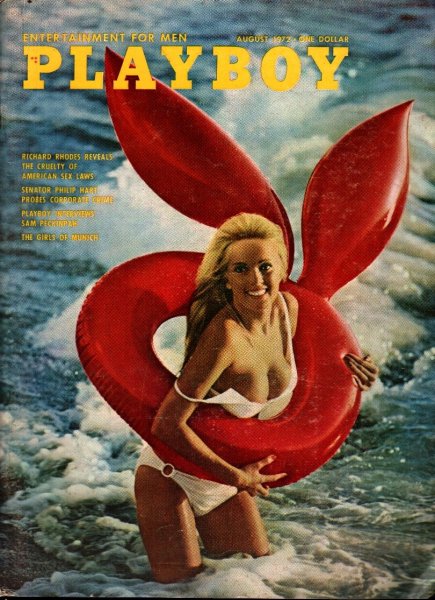 Playboy Magazine, August 1972, Carol Vitale Cover, Linda Summers Centerfold, 25m-0075