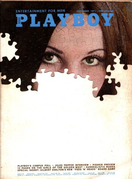 Playboy Magazine, September 1971, Crystal Smith Cover, Crystal Smith Centerfold, 25m-0078