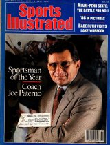 Sports Illustrated Magazine, December 22-29 1986, Sportsman of the year, Joe Paterno, 25m-0306
