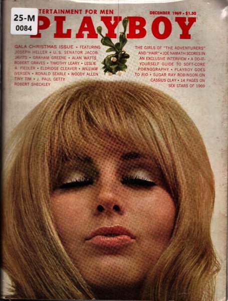 Playboy Magazine, December 1969, Jorja Beck Cover, Gloria Root Centerfold, 25m-0084