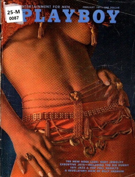Playboy Magazine, February 1971, Fran Jefferies Cover, Willy Rea Centerfold, 25m-0087