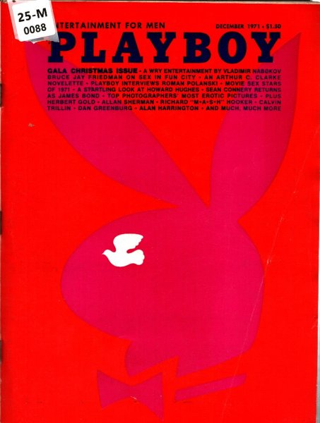 Playboy Magazine, December 1971, Bunny Cover, Karen Christy Centerfold, 25m-0088