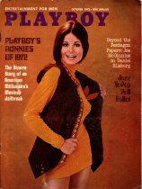 Playboy Magazine, October 1972, Lynn Myers Cover, Sharon Johansen Centerfold, 25m-0091