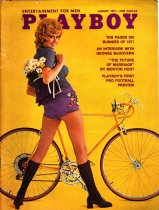 Playboy Magazine, August 1971, Christy Miller Cover, Cathy Rowland Centerfold, 25m-0093