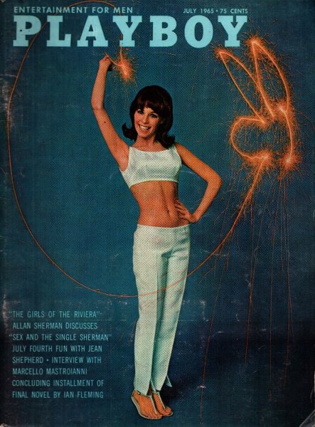Playboy Magazine, July 1965, Joey Thrope Cover, Gay Collier Centerfold, 25m-0096
