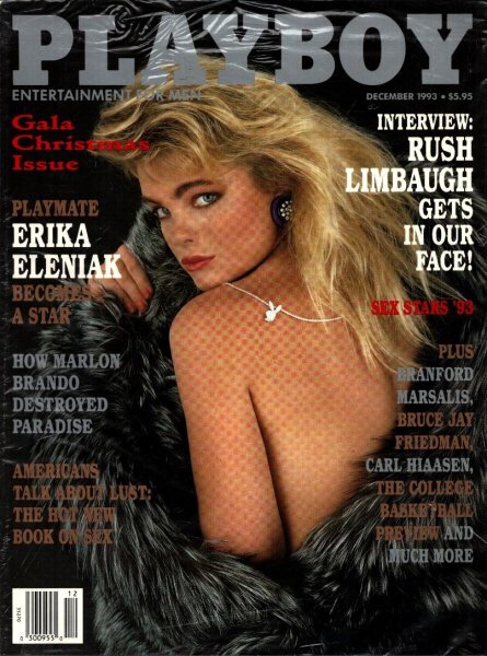 Playboy Magazine, December 1993, Erika Eleniak Cover, Arlene Baxter Centerfold, 25m-0109