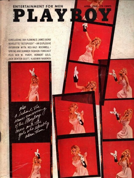 Playboy Magazine, April 1966, Cynithia Maddox Cover, Karla Conway Centerfold, 25m-0133