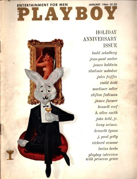 Playboy Magazine, January 1966, Bunny Cover, Judy Tyler Centerfold, 25m-0134