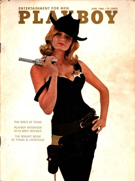 Playboy Magazine, June 1966, Mary Warren Cover, Kelly Burke Centerfold, 25m-0139