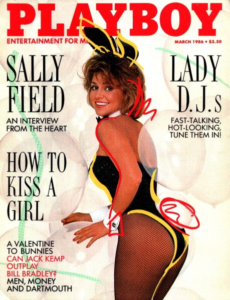Playboy Magazine, March 1986, Sally Fields Cover, Kim Morris Centerfold, 25m-0154
