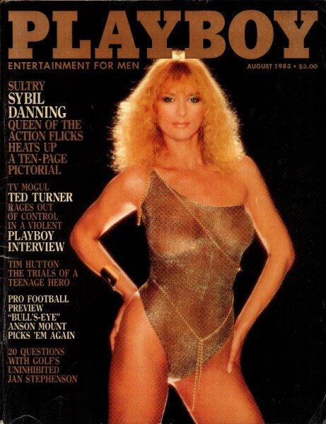 Playboy Magazine, August 1983, Sybil Danning Cover, Carina Persson Centerfold, 25m-0165