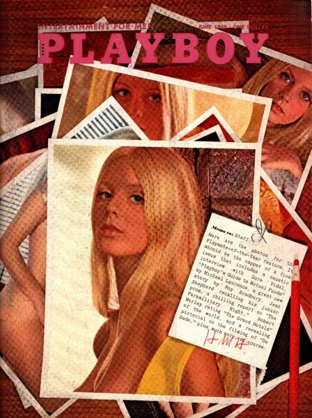 Playboy Magazine, June 1969, Connie Kreski Cover, Helena Antonaccio Centerfold, 25m-0184