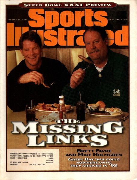 Sports Illustrated Magazine, January 27 1997, Brett Farve Mike Holmgren, 25m-0216