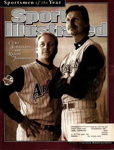 Sports Illustrated Magazine, December 17 2001, Curt Shilling, Randy Johnson, 25m-0228