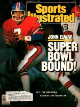 Sports Illustrated Magazine, January 25 1988, John Elway, Super Bowl Bound, 25m-0229