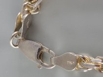 Sterling Silver .925, Necklace, 4 mm, Round Link, 15.5 Inch, Rhodium Coated, TU-SN-4