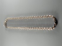 Sterling Silver .925, Necklace, 4 mm, Round Link, 15.5 Inch, Rhodium Coated, TU-SN-4