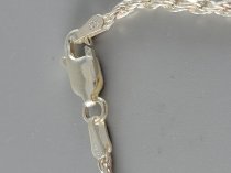 Sterling Silver .925, Necklace, 2 mm, Diamond Cut Laser Rope Link, 22 Inch, Rhodium Coated, TU-SN-8