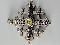 Vintage, Sterling Silver .925, Necklace With Cross / Star Pendent, 18 Inch, TU-SNP-2