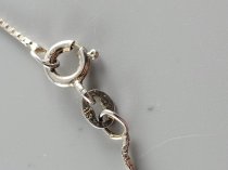 Sterling Silver .925, Necklace, Octavia Box Link, 26 Inch, Puffy Heart Locket Pendent, TU-SNP-3