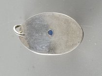 Sterling Silver .925, Pendent, Blue Stone, TU-1311