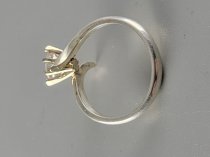 Sterling Silver .925, Ring, 4.5 Size, Diamond / CZ Stone, TU-1328