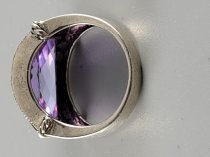 Sterling Silver .925, Ring, 6.5 Size, Purple Stone, TU-1333