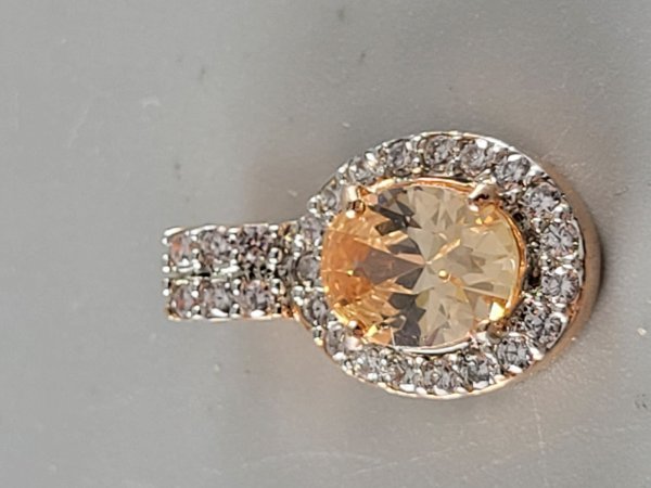 Sterling Silver .925, Pendent, CZ Stone, TU-1335