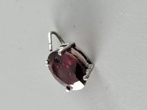 Sterling Silver .925, Pendent, Garnet Stone, TU-1340