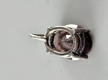 Sterling Silver .925, Pendent, Garnet Stone, TU-1340