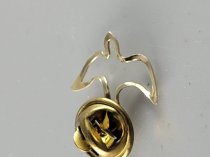 Tie Tack, Dove Design, Silver Tone, TU-1341