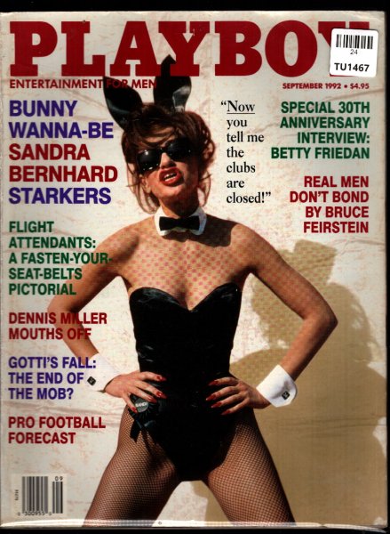 Playboy Magazine, September 1971, Sandra Bernhard Cover, Seoul Mate Centerfold, 24TU-1467