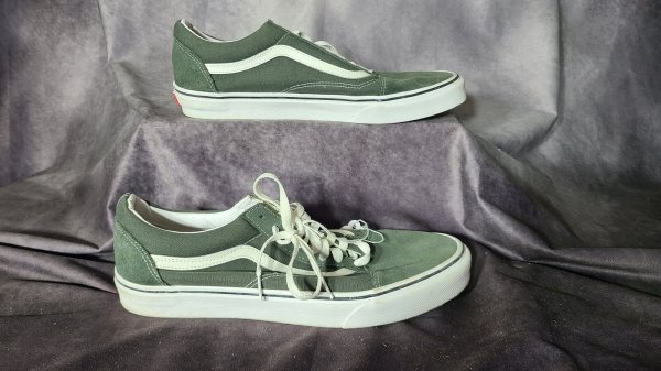 Vans, Old Skool Classics Gray Suede Skater, US Size 12, 508731, Shoe-116