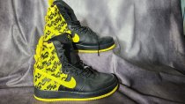 Nike, Air Force 1 High Black Dynamic Yellow , Size 11.5, AR1955-001, Shoe-155