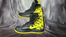 Nike, Air Force 1 High Black Dynamic Yellow , Size 11.5, AR1955-001, Shoe-155