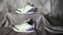Nike, Jordon 3 Retro Dark Iris, Youth Size 9 C, DM0968-105, Shoe-210