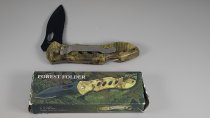 Locking Blade Knife, Frost Cutlery, Camo Color, With Belt Clip, 24-1681