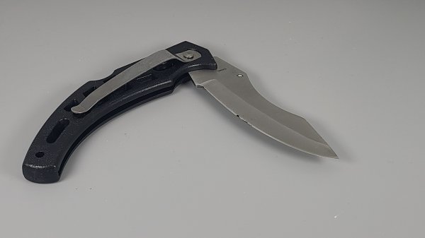 Locking Blade Knife, Frost Cutlery, Black Color, With Belt Clip, 25-0026