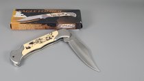 Locking Blade Knife, Eagle Eye Knives, Bone Color, 25-0024